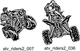 ATV Riders 2 - Free vector lipart in EPS and AI formats.