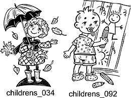 Childrens - Free vector lipart in EPS and AI formats.