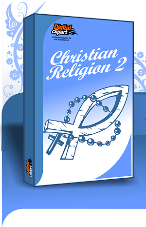 Christian Religion 2 - Cuttable vector clipart in EPS and AI formats. Vectorial Clip art for cutting plotters.