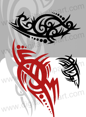 Classic Tribals Extreme Vector Clipart for Professional Use VinylReady 