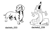 Dachshunds Free vector lipart in EPS and AI formats.