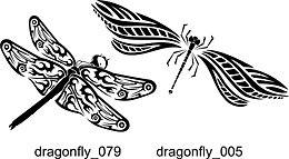 Dragonfly - Free vector lipart in EPS and AI formats.