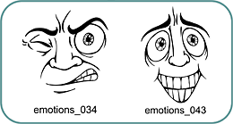 Emotions - Free vector lipart in EPS and AI formats.