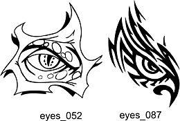 Eyes Clipart  - Free vector lipart in EPS and AI formats.