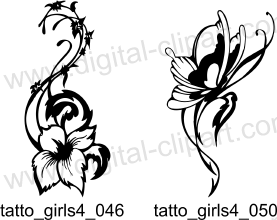 Tattoo for Girls 4 - Free vector lipart in EPS and AI formats.