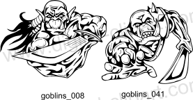 Goblins Clipart - Free vector lipart in EPS and AI formats.