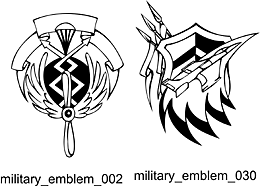 Military Emblem - Free vector lipart in EPS and AI formats.