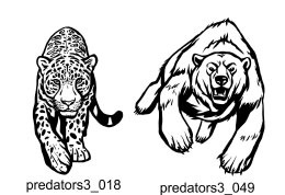 Predators Clipart 3 - Free vector lipart in EPS and AI formats.
