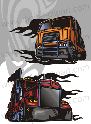 Racing Auto Truck on Racing Trucks   Racing Trucks  Cuttable Vector Clipart In Eps And Ai