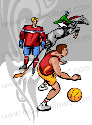 Sport. Cuttable vector clipart in EPS and AI formats. Vectorial Clip art for cutting plotters.