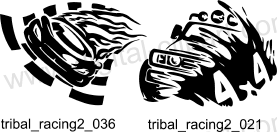 Tribal racing - Free vector lipart in EPS and AI formats.