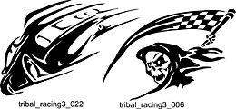 Tribal Racing 3 - Free vector lipart in EPS and AI formats.