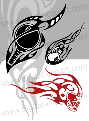 Tribal Sport - Cuttable vector clipart in EPS and AI formats. Vectorial Clip art for cutting plotters.