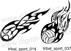 Tribal Sport - Free vector lipart in EPS and AI formats.