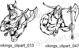 Vikings 2 - Free vector lipart in EPS and AI formats.