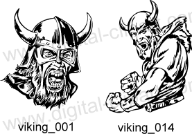 Vikings. Free vector lipart in EPS and AI formats.