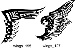 Wings Clipart - Free vector lipart in EPS and AI formats.