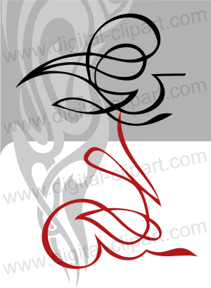 Abstract Vignettes - Cuttable vector clipart in EPS and AI formats. Vectorial Clip art for cutting plotters.