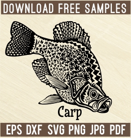 American Fishes - Free vector lipart in EPS and AI formats.