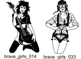 Brave Girls - Free vector lipart in EPS and AI formats.