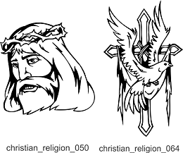 Christian Religion - Free vector lipart in EPS and AI formats.