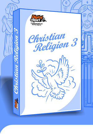 Christian Religion 2 - Cuttable vector clipart in EPS and AI formats. Vectorial Clip art for cutting plotters.