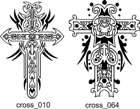 Crosses - Free vector lipart in EPS and AI formats.