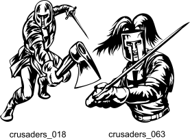 Crusaders - Free vector lipart in EPS and AI formats.