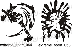 Extreme Sport. Free vector lipart in EPS and AI formats.