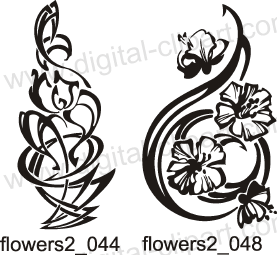 Flowers 2. Free vector lipart in EPS and AI formats.