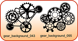 Gear Background Design. Free vector lipart in EPS and AI formats.