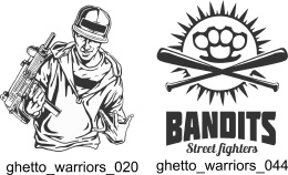 Ghetto Warriors - Free vector lipart in EPS and AI formats.