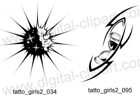 Tattoo for Girls 2 - Free vector lipart in EPS and AI formats.