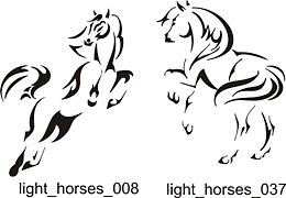 Light Horse - Free vector lipart in EPS and AI formats.