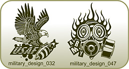 Military Designs - Free vector lipart in EPS and AI formats.