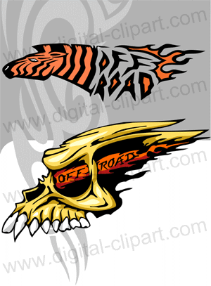 Off Road Symbols 2 - Cuttable vector clipart in EPS and AI formats. Vectorial Clip art for cutting plotters.