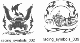 Racing Symbols - Free vector lipart in EPS and AI formats.