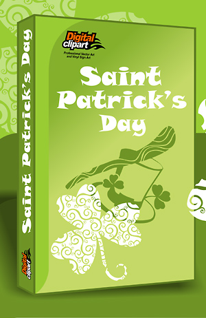 Saint Patrick's Day - Cuttable vector clipart in EPS and AI formats. Vectorial Clip art for cutting plotters.