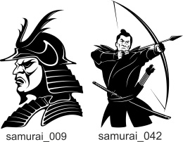 Samurai Clipart. Free vector lipart in EPS and AI formats.