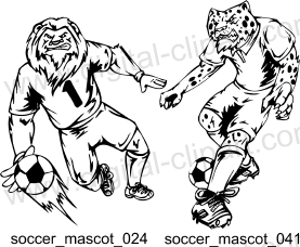 Soccer Mascot - Free vector lipart in EPS and AI formats.
