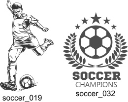 Soccer Clipart - Free vector lipart in EPS and AI formats.