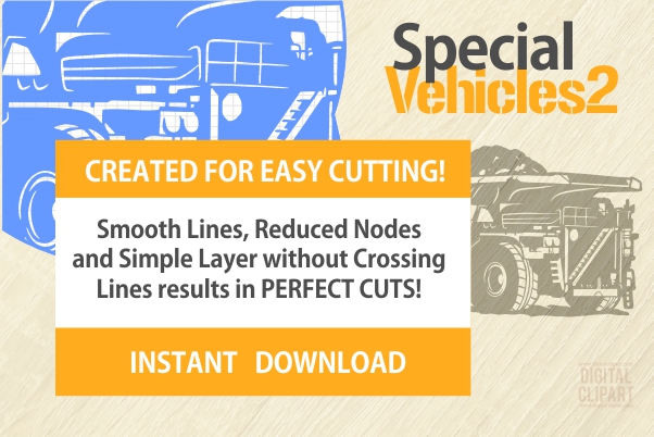 Special Vehicles Cuttable files, cricut files, cut svg, cnc clipart