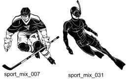 Sport Clipart 2 - Free vector lipart in EPS and AI formats.