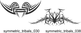 Symmetric Tribals Clipart - Free vector lipart in EPS and AI formats.