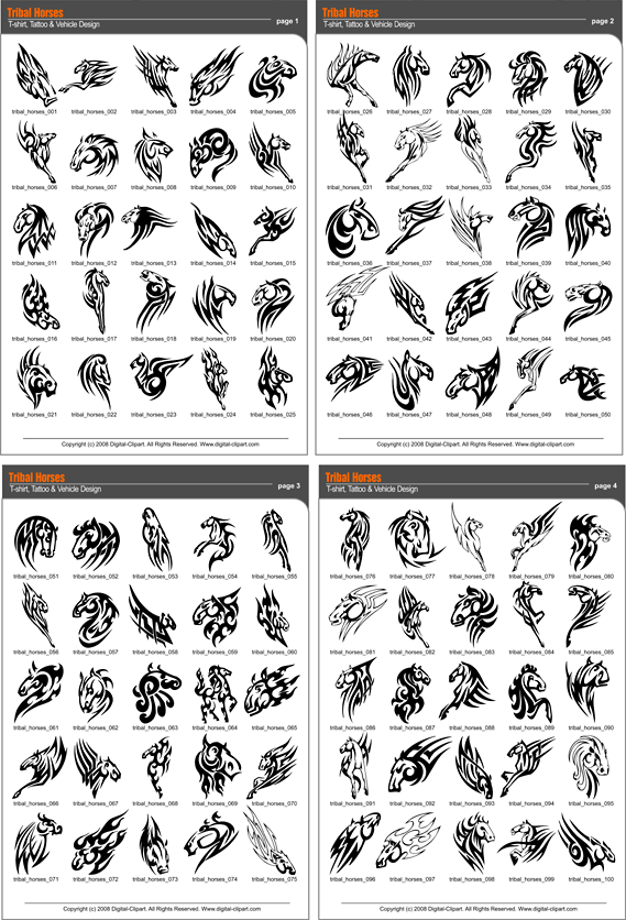 PDF - catalog. Cuttable vector clipart in EPS and AI formats. Vectorial Clip art for cutting plotters.