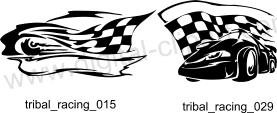 Tribal Racing - Free vector lipart in EPS and AI formats.