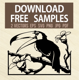 Wildlife Stencils - Free vector lipart in EPS and AI formats.